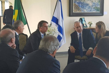 'Israel  a Terra Prometida, e o Brasil  a terra da promessa', diz Netanyahu em encontro com Bolsonaro